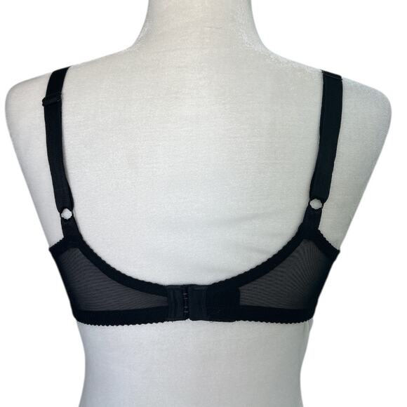 Wacoal Womens Arabesque Underwire Bra Black Size 34D Lace Unlined 85199 Unpadded - Picture 3 of 6
